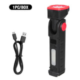 Super Bright Portable LED Flashlight Multifunctional Rechargeable Work Light with Clip Magnetic Torch Light for Camping Outdoors