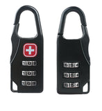 Zinc alloy saber silk screen cross code lock mini lock tent lock backpack padlock luggage padlock