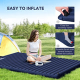 2 Person Camping Inflatable Mattress - Navy Blue