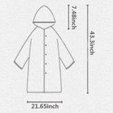 2PCS Children Kid Hooded Rainsuit Rain Cover Poncho Raincoat Coats Waterproof