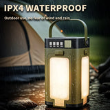Solar Outdoor Camping Light Supports USB Output 4-leaf Foldable Charging Lighting Tent Emergency Atmosphere Lantern