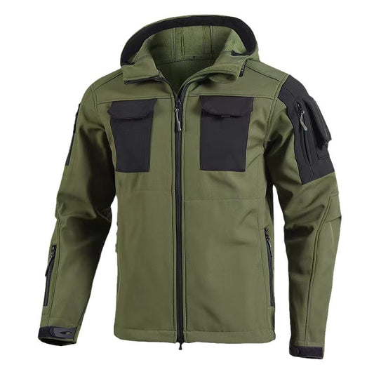 Soft Shell Beetle Top Fleece-lined Windproof Waterproof Jacket