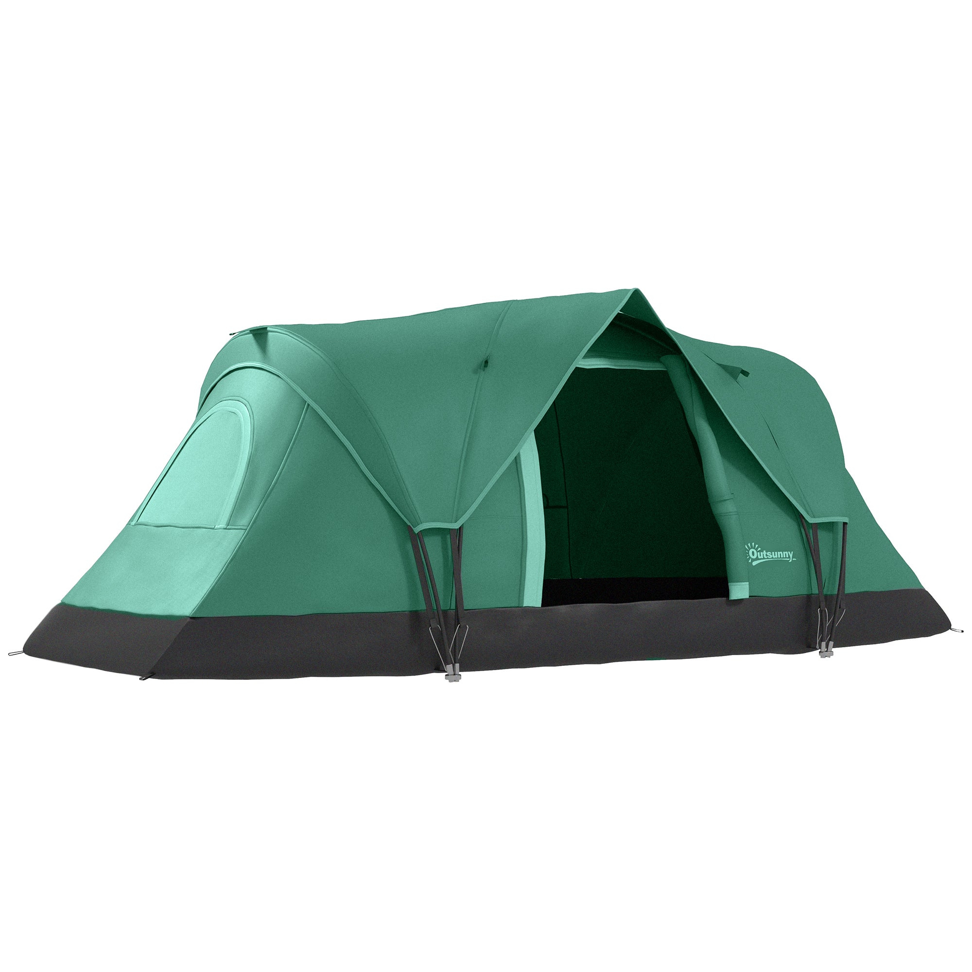 5-6 Man Dome Camping Tent - Dark Green