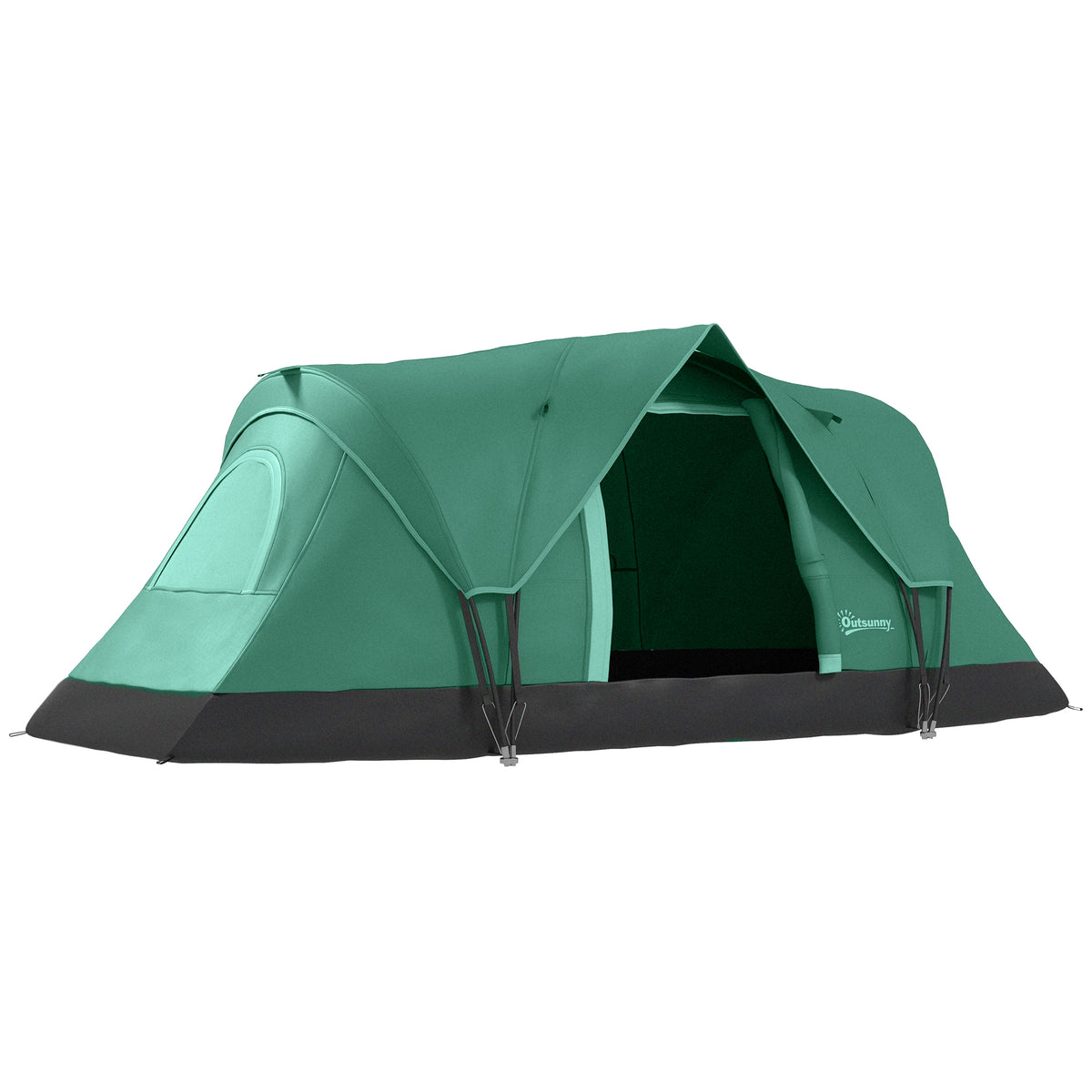 5-6 Man Dome Camping Tent - Dark Green