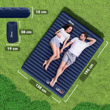 2 Person Camping Inflatable Mattress - Navy Blue