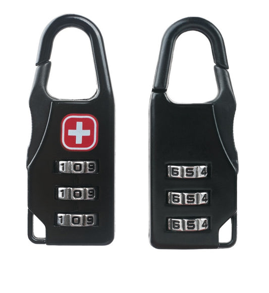 Zinc alloy saber silk screen cross code lock mini lock tent lock backpack padlock luggage padlock