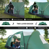 5-6 Man Dome Camping Tent - Dark Green