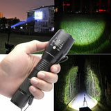 2PCS USB Rechargeable LED Flashlight Super Bright Torch Tactical Camping Lamp