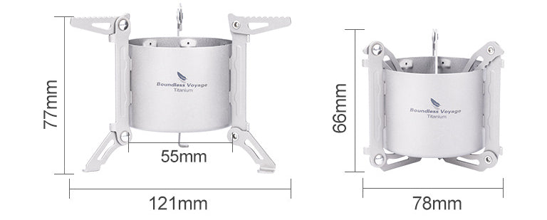 Pure Titanium Outdoor Folding Alcohol Stove
