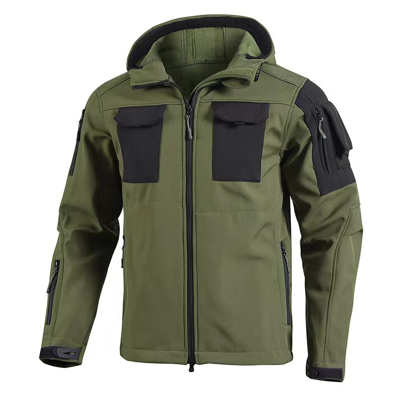 Soft Shell Beetle Top Fleece-lined Windproof Waterproof Jacket