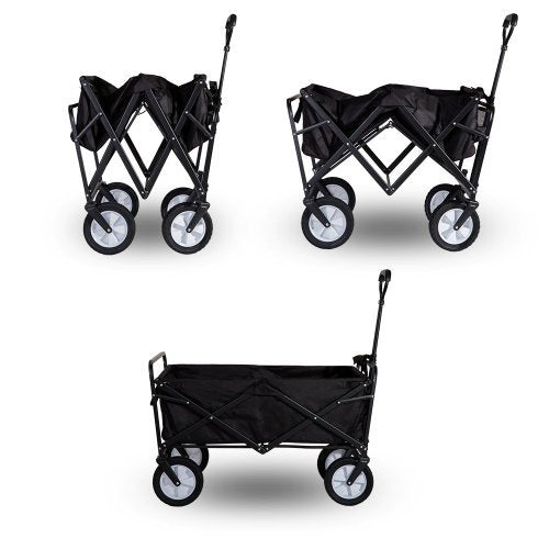 Luggage Cart Foldable Pull Wagon Festival Trolly Transport Hand Cart Garden Transport Cart Collapsible Portable Folding Cart