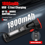 Super Bright Portable LED Flashlight Multifunctional Rechargeable Work Light with Clip Magnetic Torch Light for Camping Outdoors