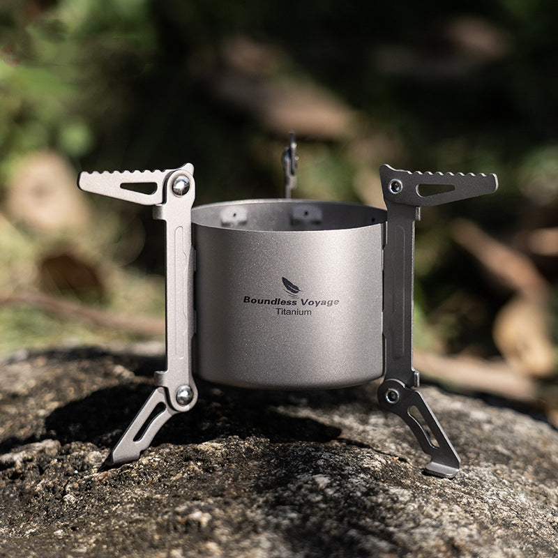 Pure Titanium Outdoor Folding Alcohol Stove