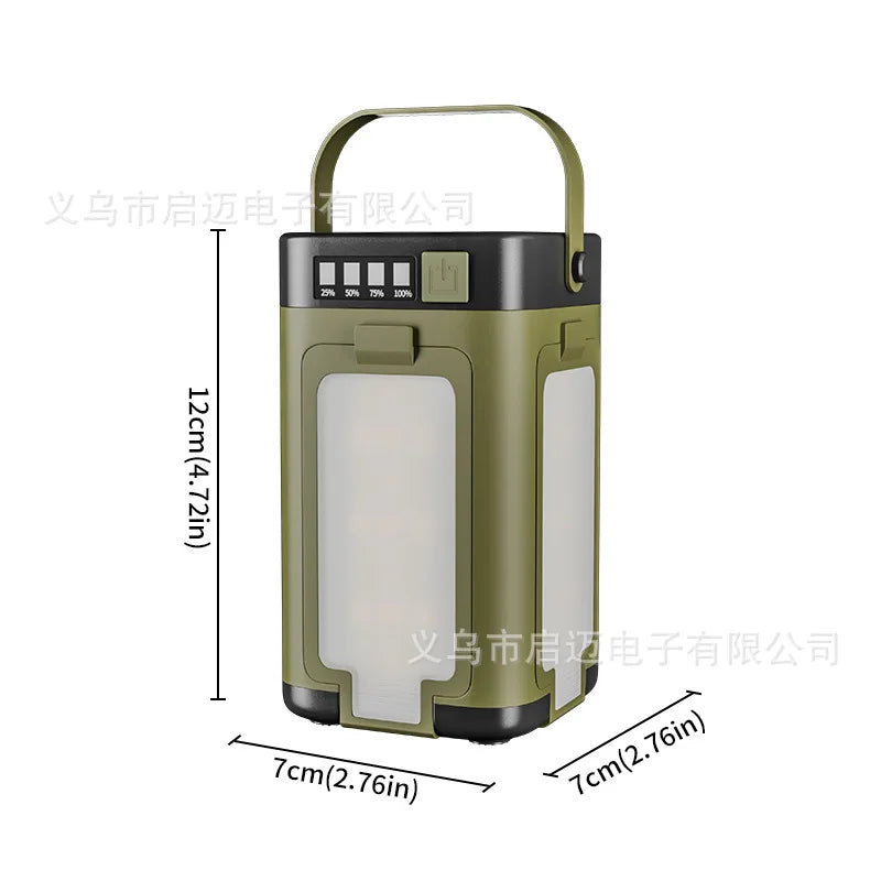 Solar Outdoor Camping Light Supports USB Output 4-leaf Foldable Charging Lighting Tent Emergency Atmosphere Lantern