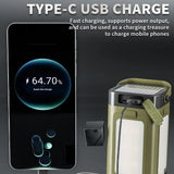 Solar Outdoor Camping Light Supports USB Output 4-leaf Foldable Charging Lighting Tent Emergency Atmosphere Lantern