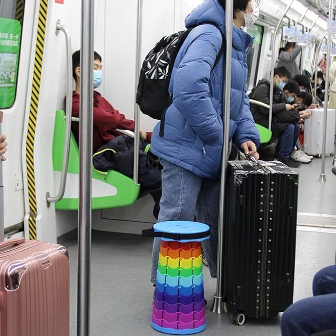 Portable Extendable Folding Stool Outdoor Camping Hiking Chair Fishing Seat