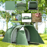 Three-Man, Two-Room Tent - Green