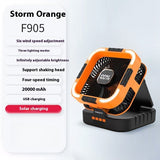 Solar Festival Camping Portable Power Bank LED Light Camping Fan